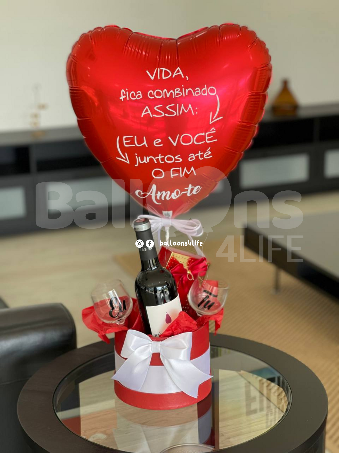 Balão Box Vinho/Champagne