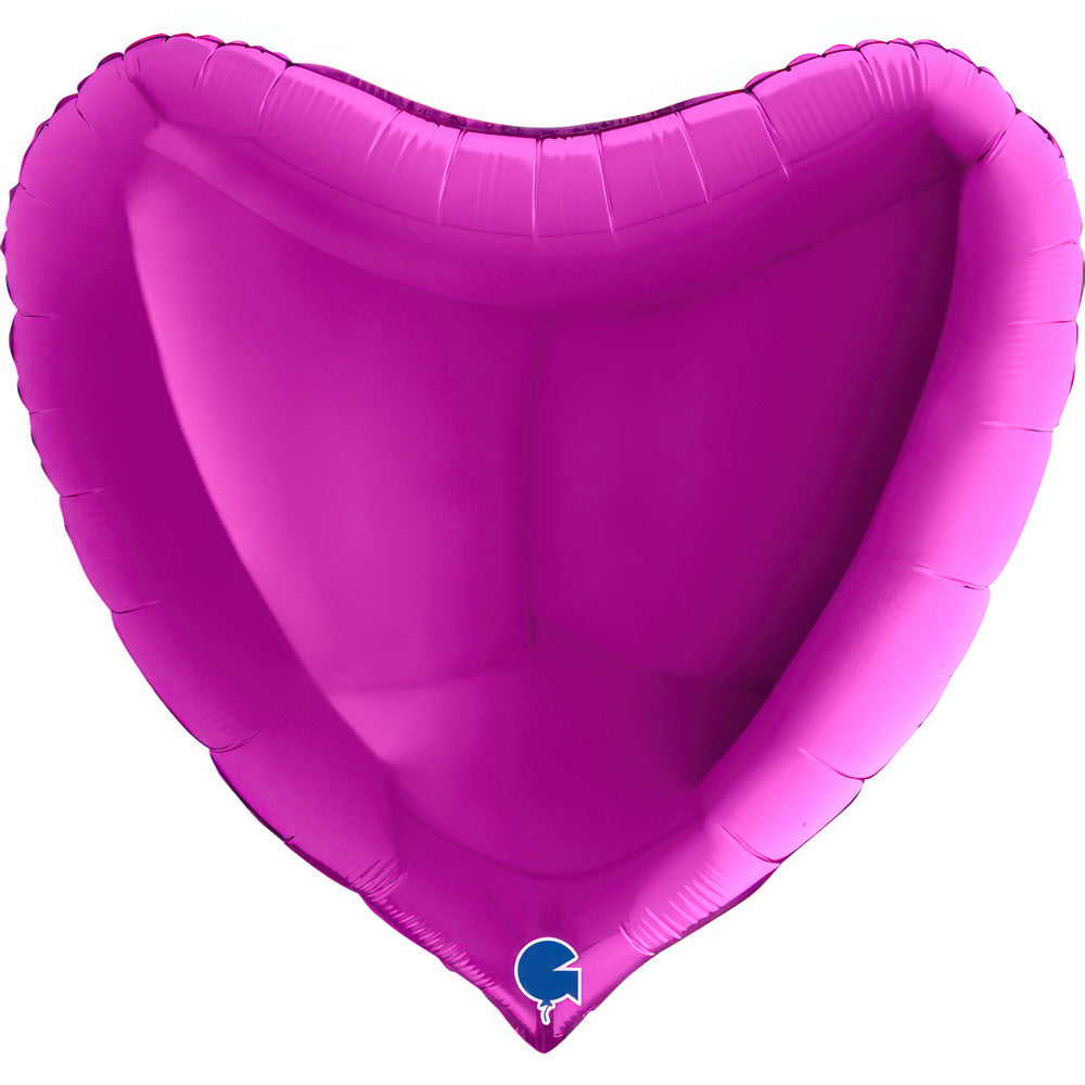 Balão Foil Coração + Gás Hélio