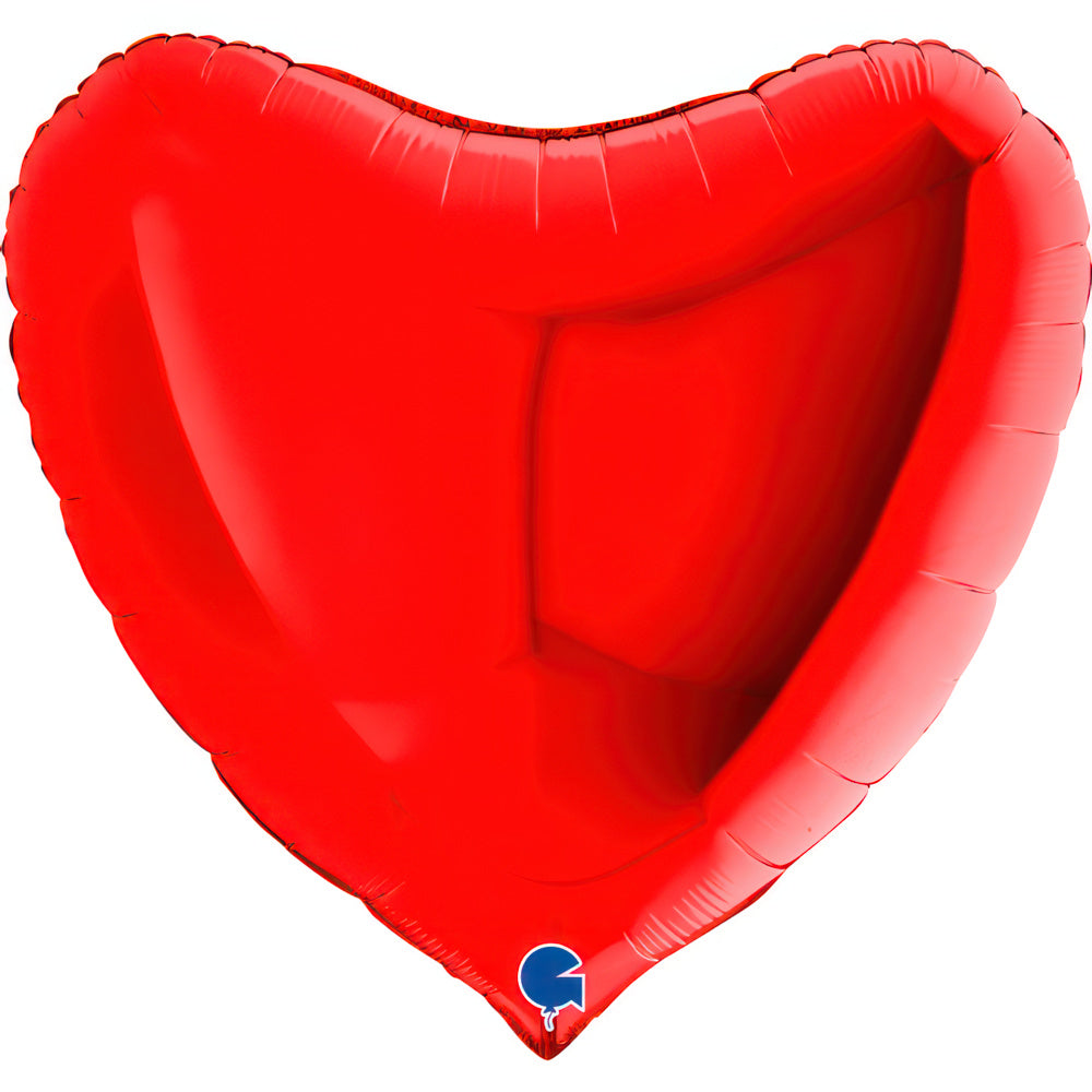 Balão Foil Coração + Gás Hélio