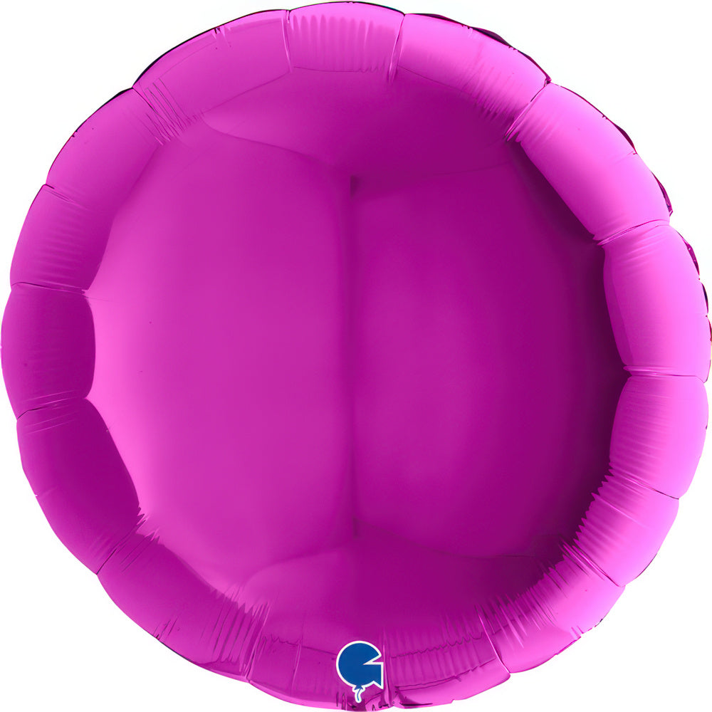 Balão Foil Metálico Redondo em Roxo
