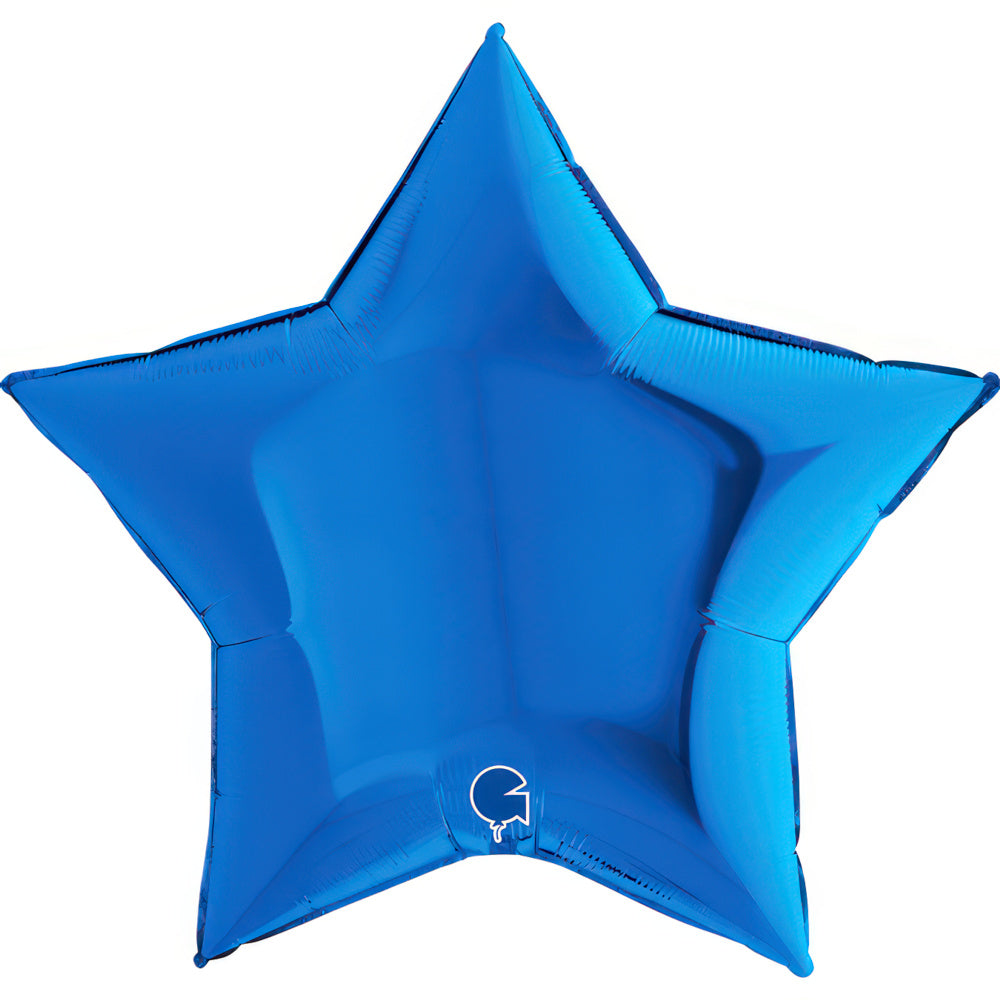 Balão Foil Metálico Estrela em Azul