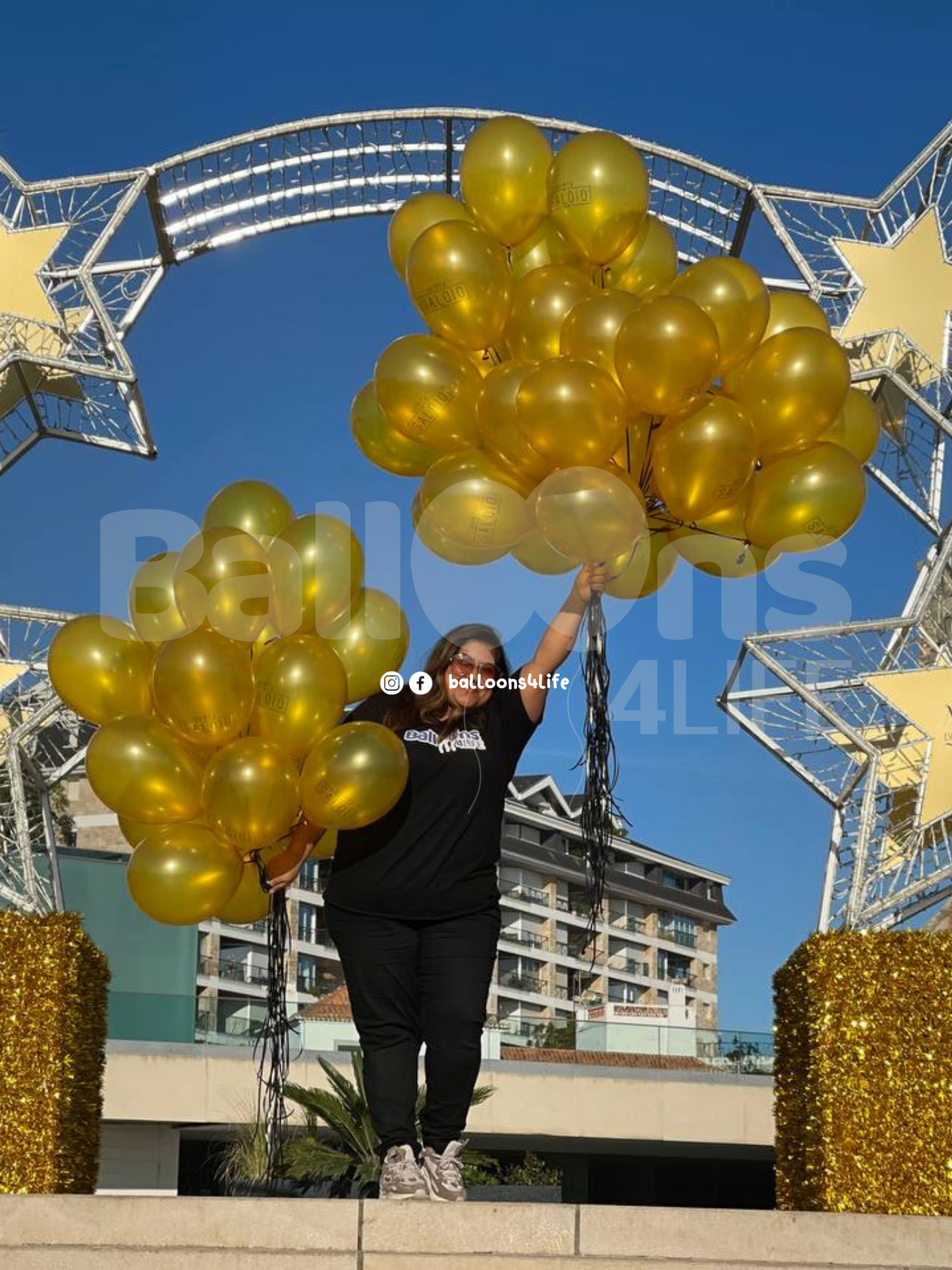 Unidade de Balão Látex + Gás Hélio