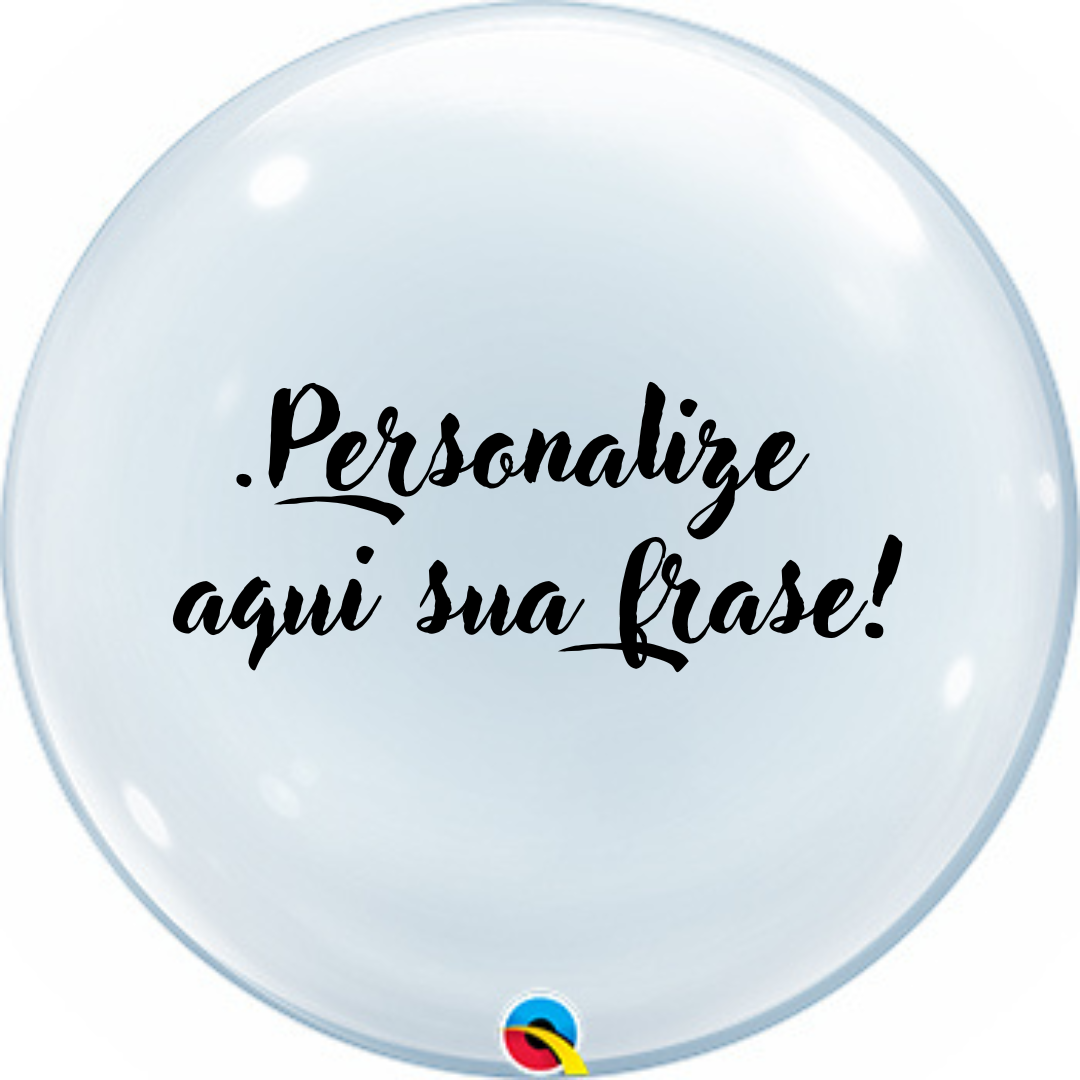 Bubble Personalizado + Gás Hélio
