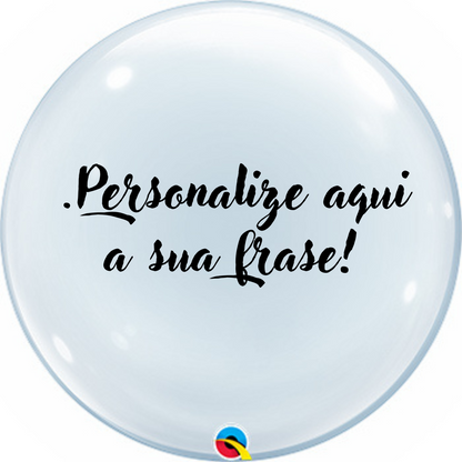 Bubble Personalizado + Gás Hélio