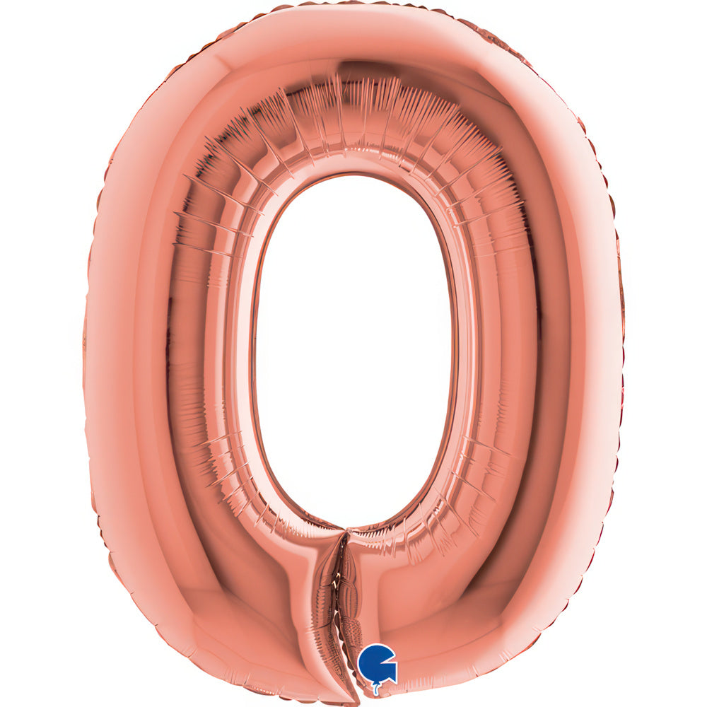 Balão Metalizado Número em Rose Gold
