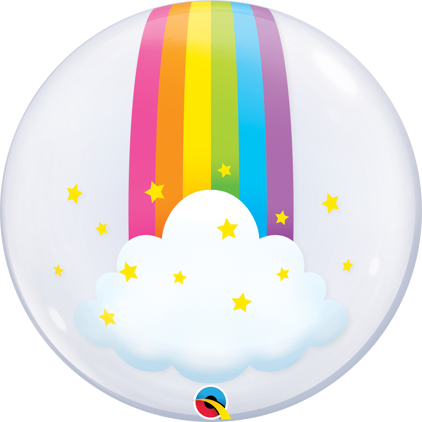 Balão Bubble Arco-íris