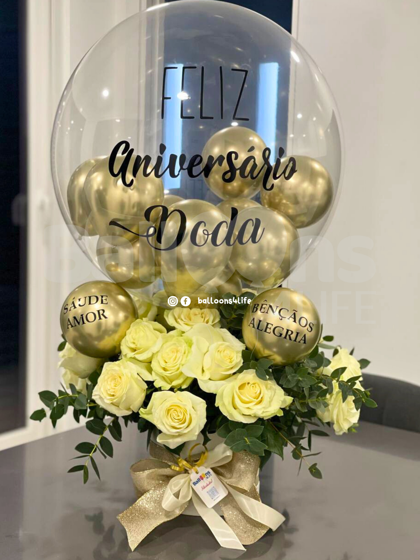 Balão Box Flower