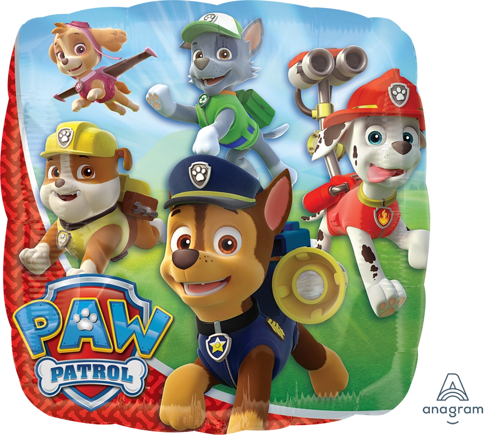 Balão Paw Patrol Quadrado