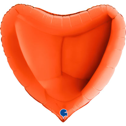 Balão Foil Coração + Gás Hélio