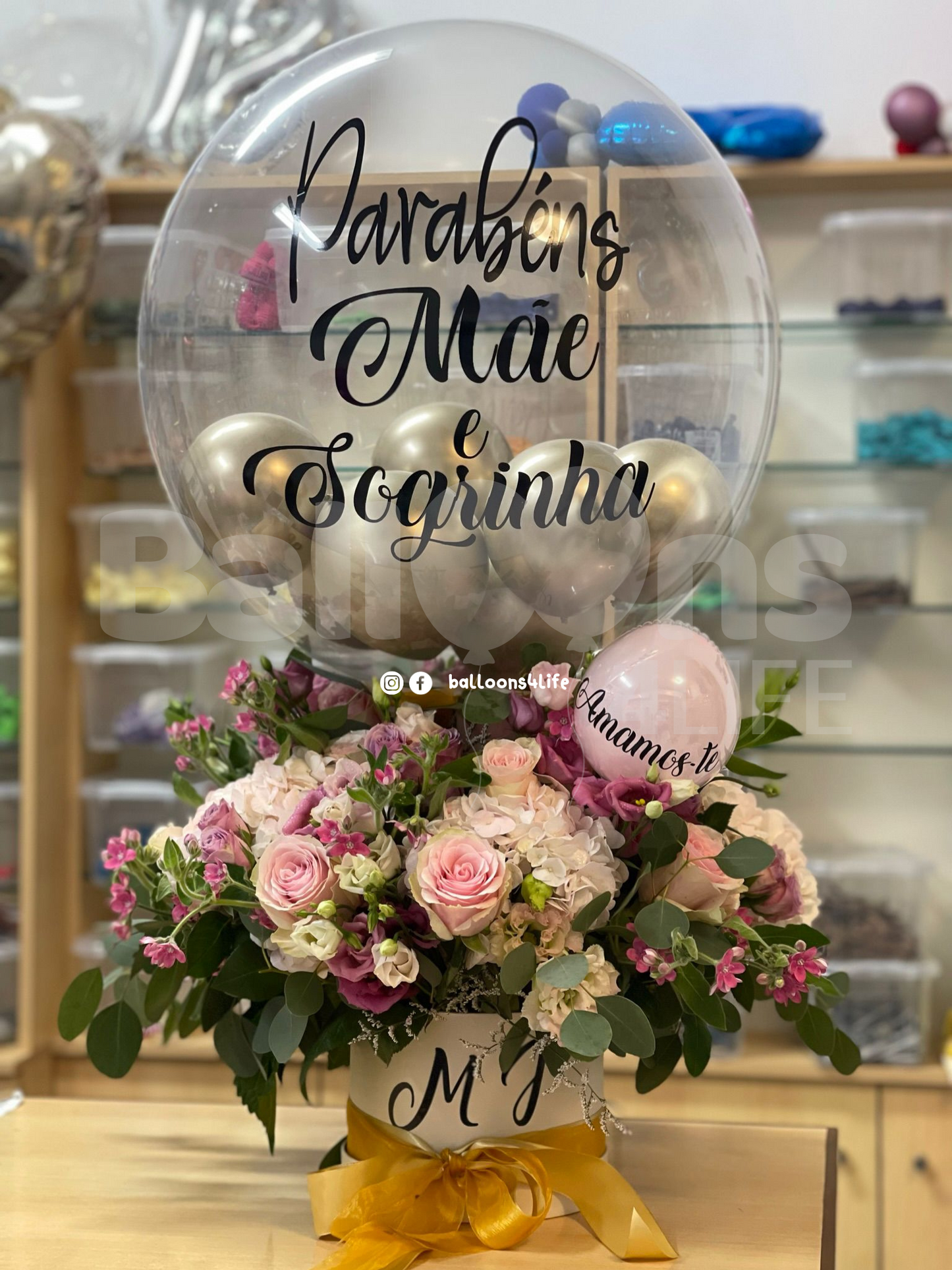 Balão Box Flower