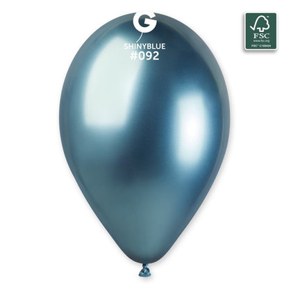 Balão Látex 12" Cromado com Gás Hélio
