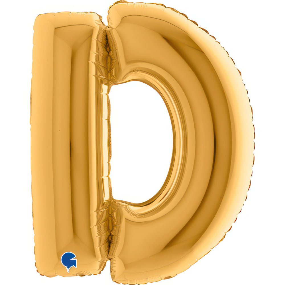 Balão Metalizado Letra em Dourado 40"