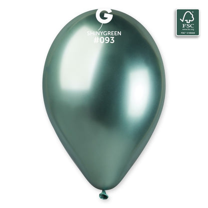 Balão Látex 12" Cromado com Gás Hélio