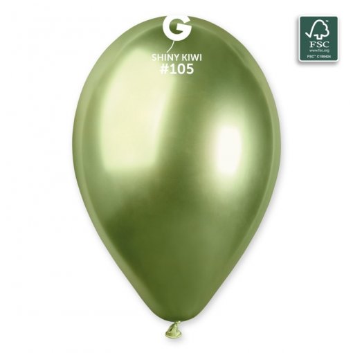 Balão Látex 12" Cromado com Gás Hélio